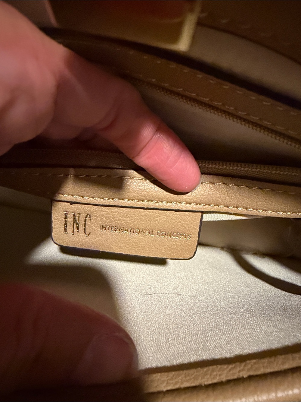 I.N.C International Concepts Pixiee Camel Satchel/Crossbody NWT - Picture 8 of 15